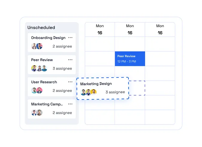Drag & Drop Schedule Builder